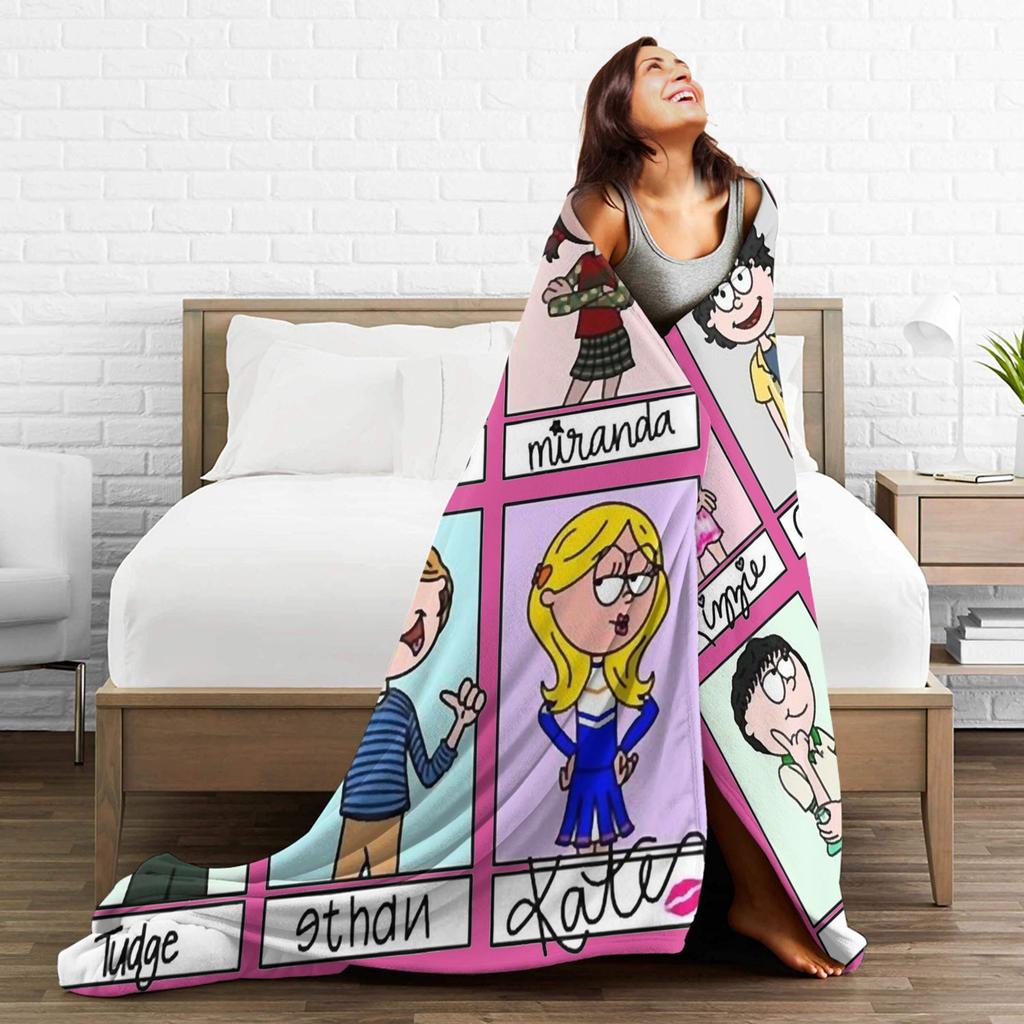 Malerei Charakter so süß Lizzie McGuire Poster Decke Flanell Vintage Warm Überwurfdecke für Zuhause Ganzjahres
