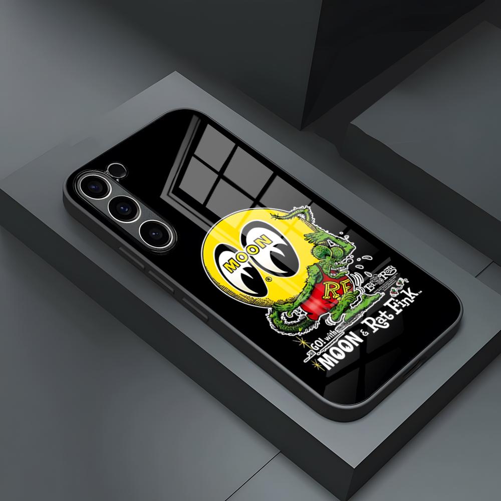 

Moon Eyes Phone Case For S24 Ultra Samsung S23 Fe S22 S20 S21 Plus Galaxy A54 A34 A24 A53 Note 20 Glass Cover Samsung s22