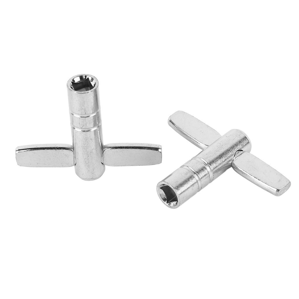 2Pcs Drum Key Metal Multifunctional Portable Easy to Operate Drum Tuning Key Tuner