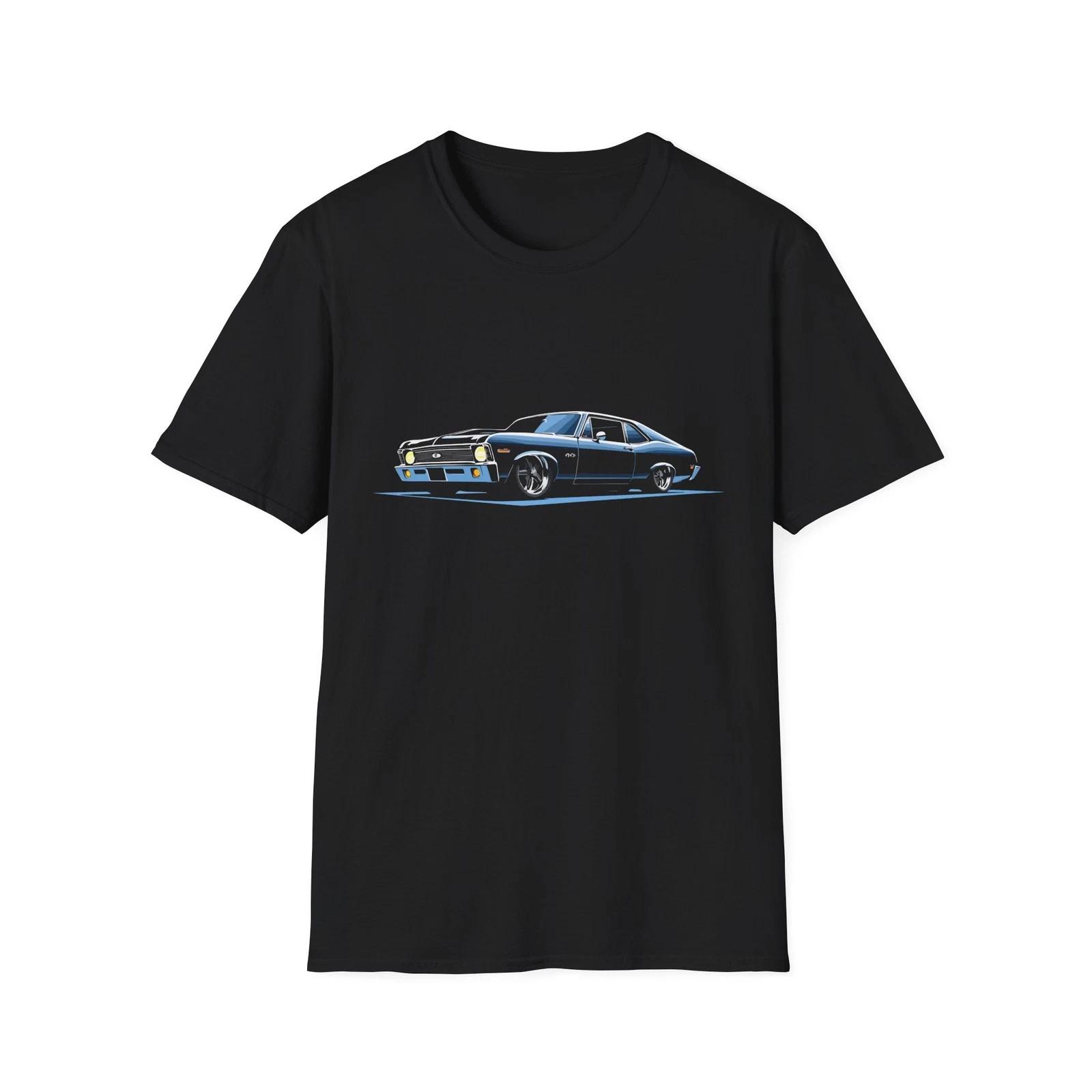 1969 Chevy Nova Shirt | Classic Muscle Car Graphic Tee Drag Racing Hot Rod Style XS