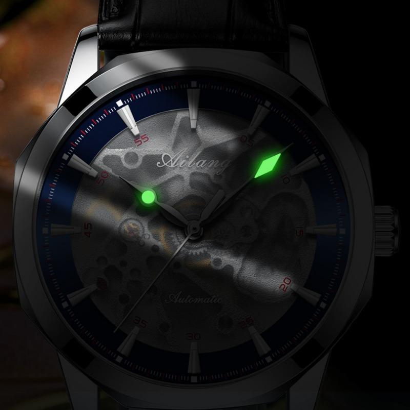 AILANG Uhren Herren Automatik Vollskelett Mechanische Uhr Neue Herrenuhren Wasserdicht