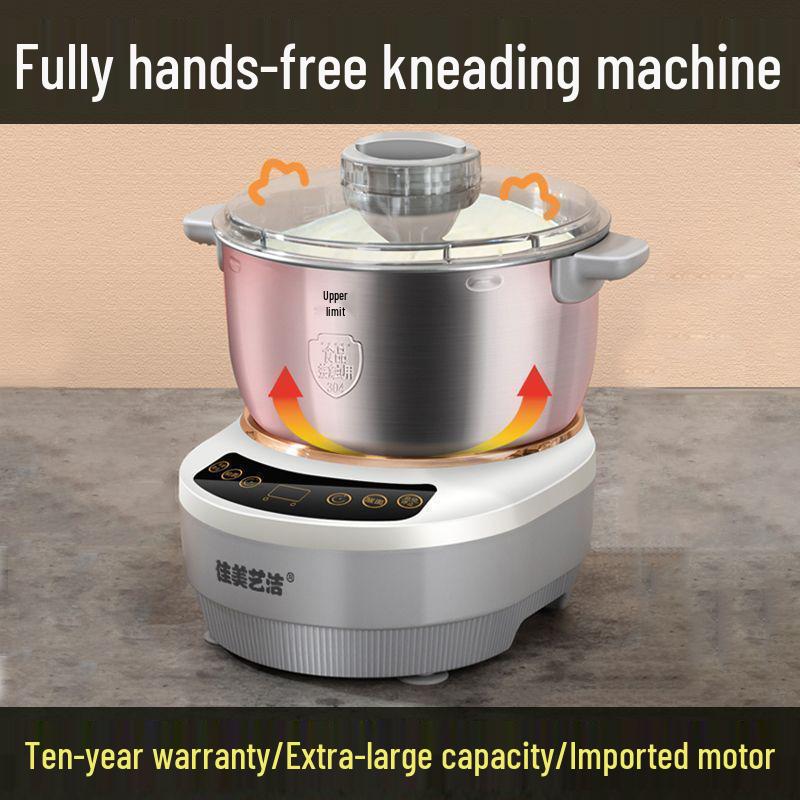 Compact All-In-One Automatic Dough Mixer and Kneader: Electric Multifunctional Machine for Beating, Fermenting, and Proofing