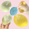 Transparent Lemon Maltose Squishy Toy Soft Slow Rising Fruit Squishy Ball Stress Relief Fidget Toy for Anxiety Gift Desk Decor