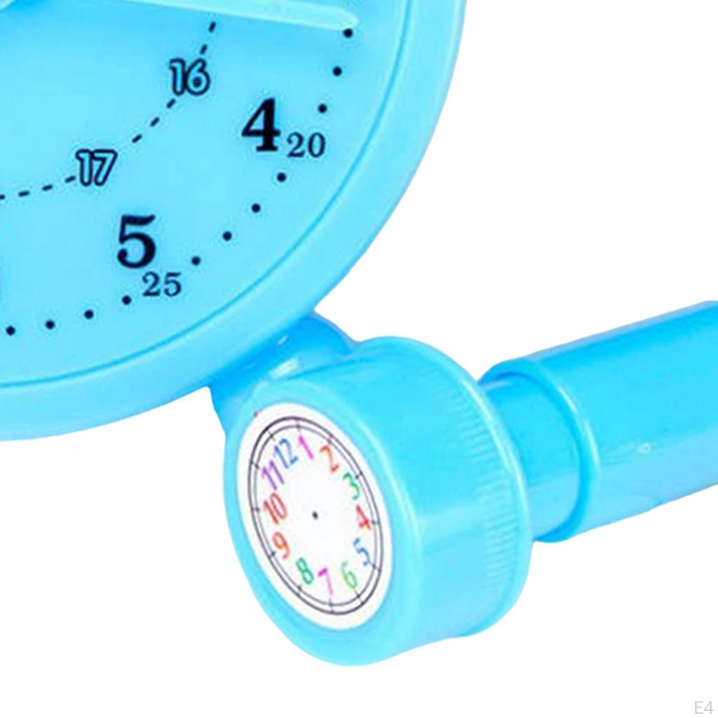 Children's Educational Clock Toy Model Set 3 Pins Linkage Time Recognition Fun Mini for