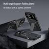 Magnetic Folding Stand iPhone 17 Case, Skin-Feel Matte Protective Cover for 16 Pro Max
