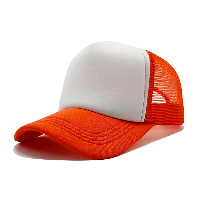 Wholesale High Quality Custom 3D Embroidery Sublimation Print 5-Panel Trucker Mesh Cap  Baseball Gorras Blank Foam Trucker Hat
