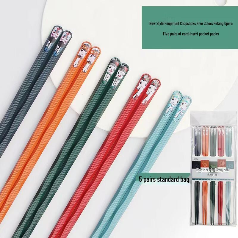 

Ru Han Japanese Style Peking Opera Alloy Chopsticks Set