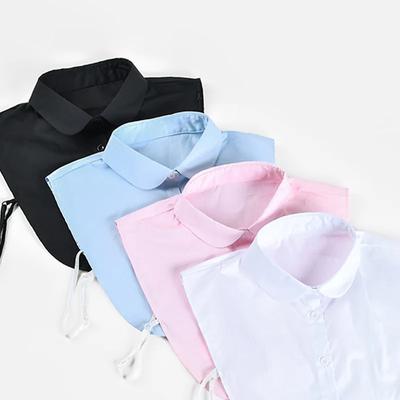 Women Shirt Fake Collar Detachable Collars for Mens Solid Lapel Necklace False Collar Lapel Blouse Top Clothes Decorative