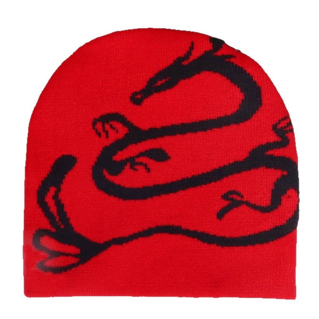 Animal Dragon Pattern Knitted Cap Cold Breathable And Fashionable Hat Gift