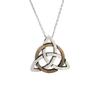 Style Trinity Celtic Knot Shield Pendant Witch Knot Necklace Men Women Irish Protection Amulet Jewelry