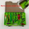 Two Layer Fishing Tool Box  Organizers with Removable Dividers  Baits Accessory Box Plastic Fishing Tool Box