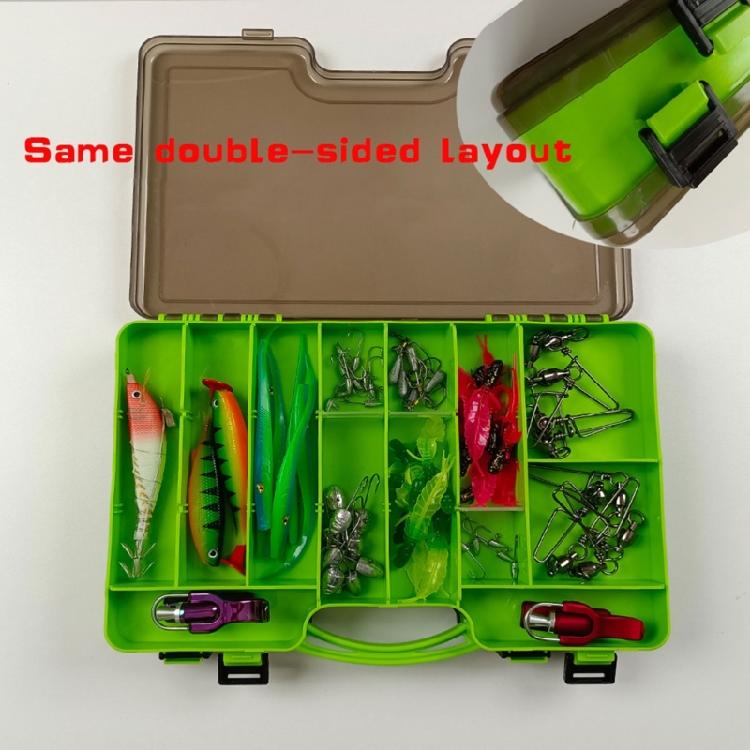 Two Layer Fishing Tool Box  Organizers with Removable Dividers  Baits Accessory Box Plastic Fishing Tool Box