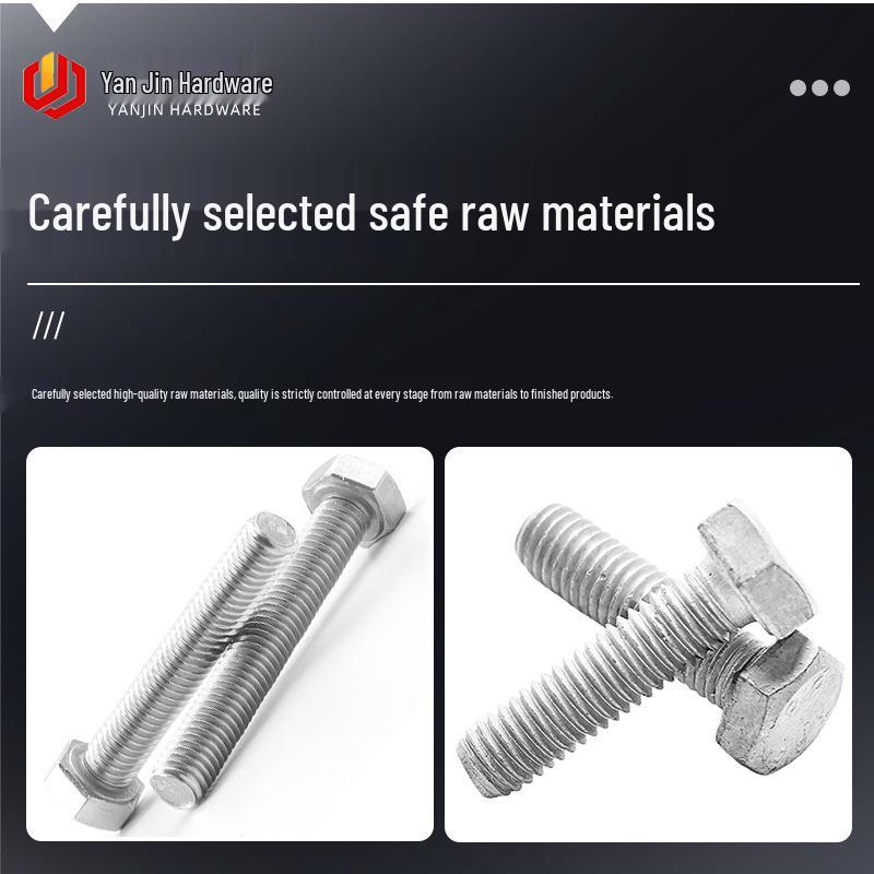 Corrosion-Resistant Galvanized Hex Bolts and Screws for Photovoltaic Systems