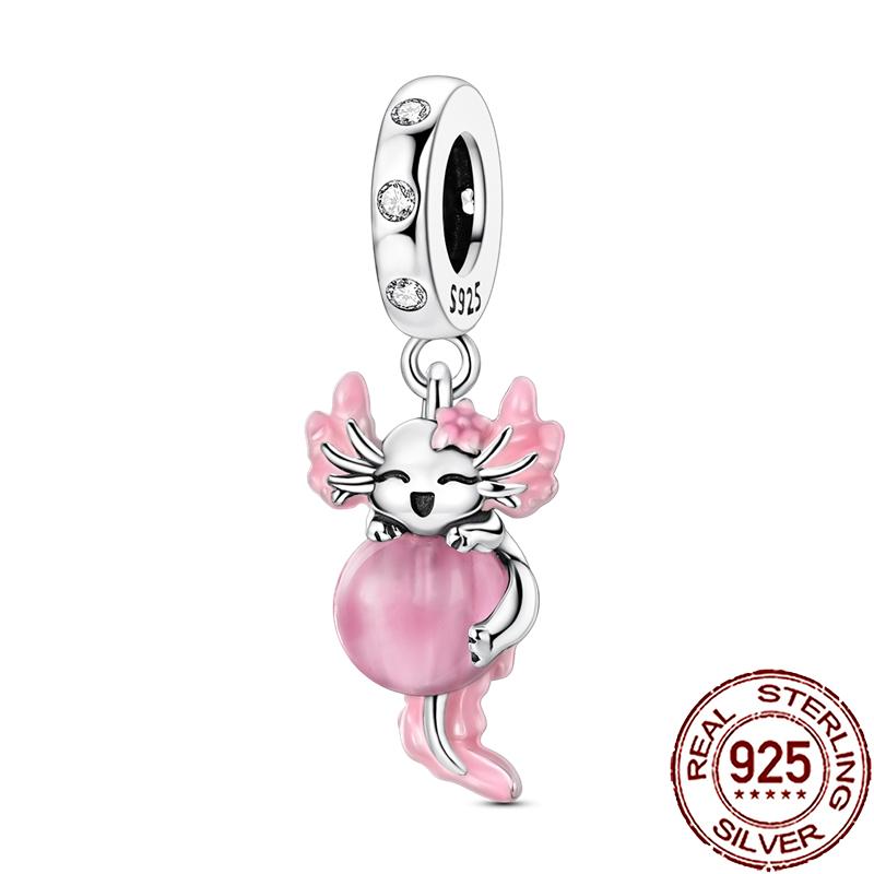 New Charms Copper Cute Animal Pets Charm Beads Fit Snake Chain Bracelet Necklace Women Diy Jewelry