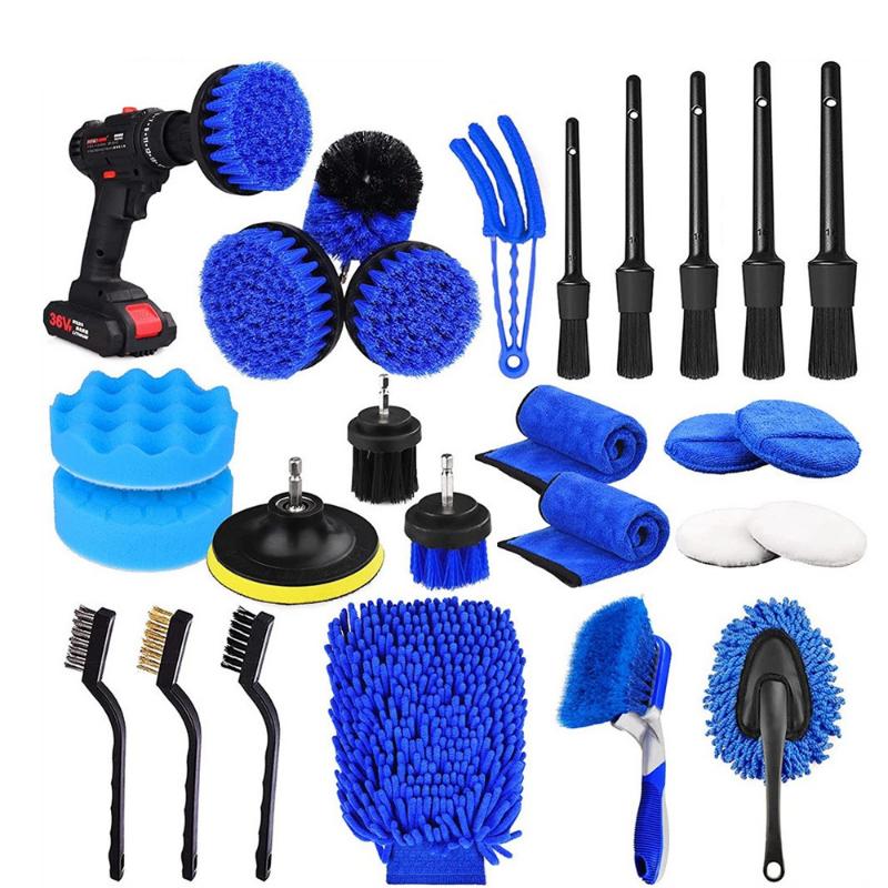Reinigungsbürste für elektrische Bohrmaschinen, Badezimmeroberflächen, Badewanne, Dusche, Fliesen und Fugenmörtel, Allzweck-Reinigungsset für Power Scrubber
