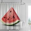Juicy Watermelon Shower Curtain - Waterproof & Anti-Mold Fabric With Summer Fresh Pattern