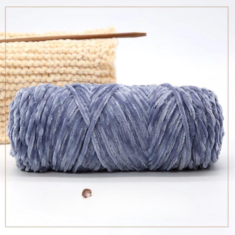 500g Chenille Soft Velvet Yarn Cotton Wool Yarn Crochet Yarn DIY Handmade Scarf Sweater Coat Blankets for Knitting Crafts
