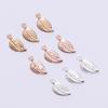 Mini Leaf Pendant Accessories for DIY Necklaces & Bracelets, 6x13mm, Handmade Adornments