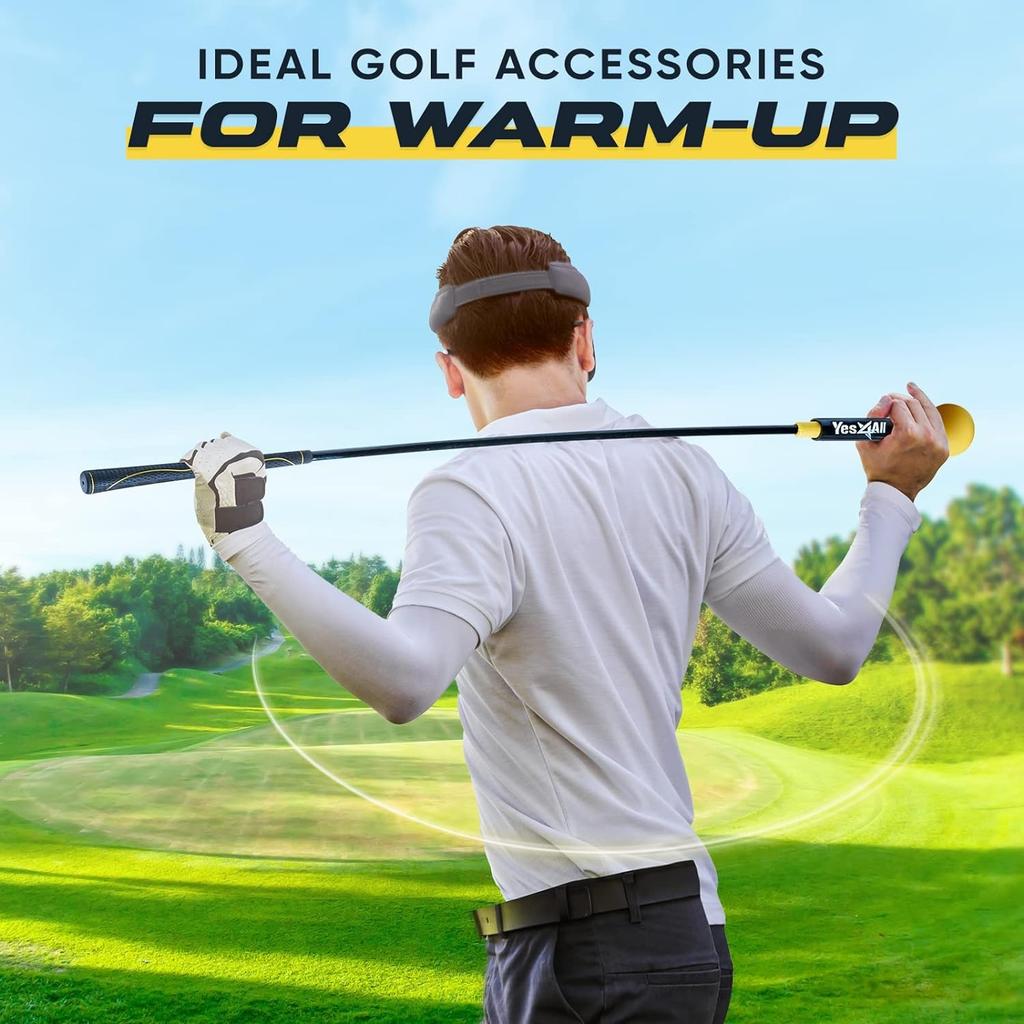 Yes4All 48 Zoll Golfschwungtrainer, Golfübungs-Schwungkorrektur, Gelb, japanischer Import [Reguläres Produkt]