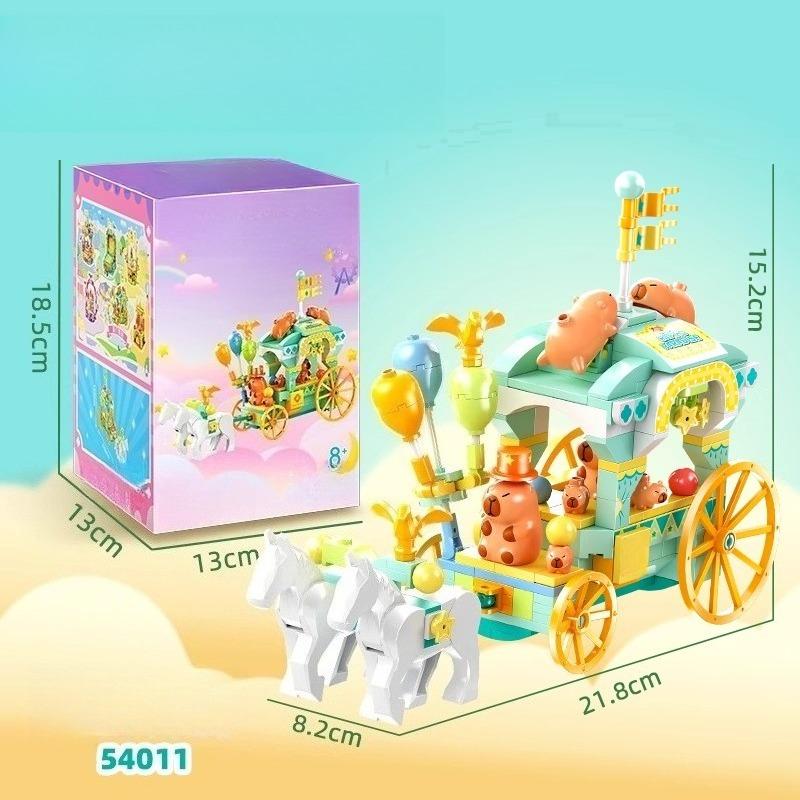 Capybara Fantasy Park Building Block Doll Doll Peripheral Educational Hand-assembled Model Toy Children's Birthday Gift