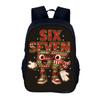 Lightweight School Backpack Teens With Character Print Design 20-35L Capacity Nylon Material Arc Shoulder Straps