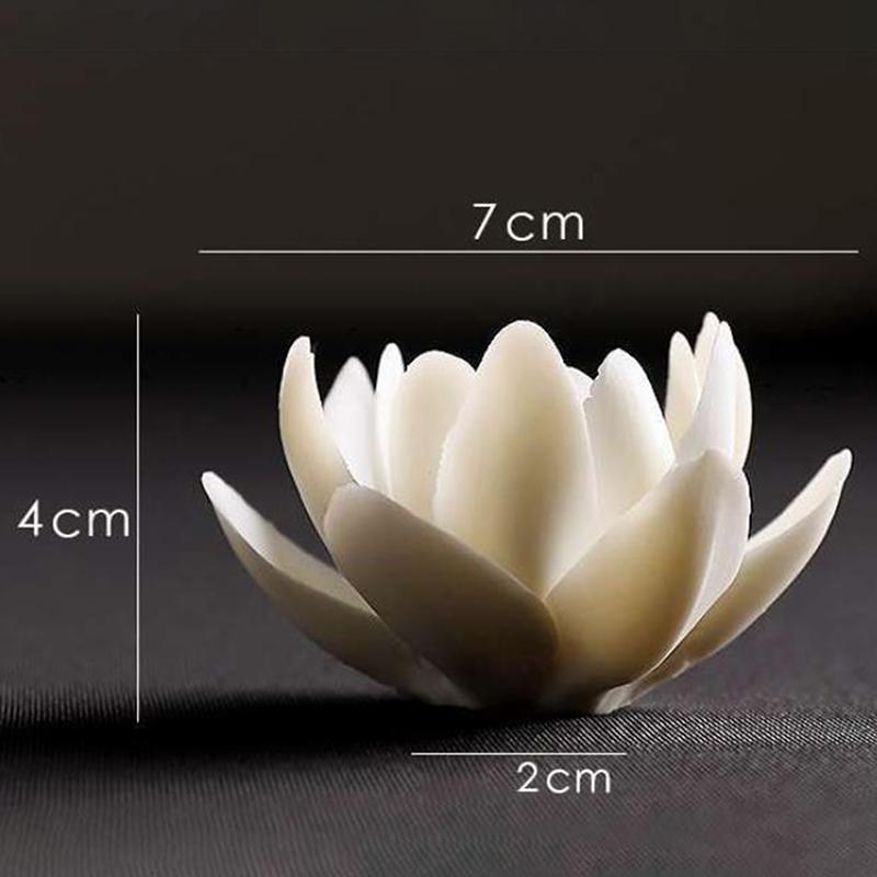 Keramik Weißer Lotus Räuchergefäß Heimdeko Räucherstäbchenhalter Buddhistisches Aromatherapie Räuchergefäß Verwendung Im Büro Teeladen