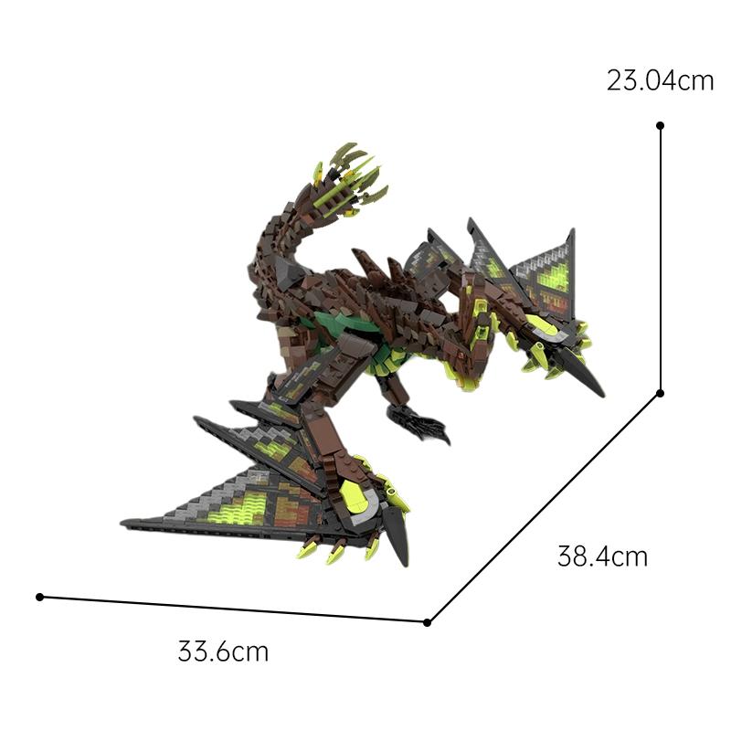 Buildmoc Monster Astalos Game Hunter Beast MOC Set Building Blocks Kits Toys for Children Kids Gifts Toy 1714PCS Bricks