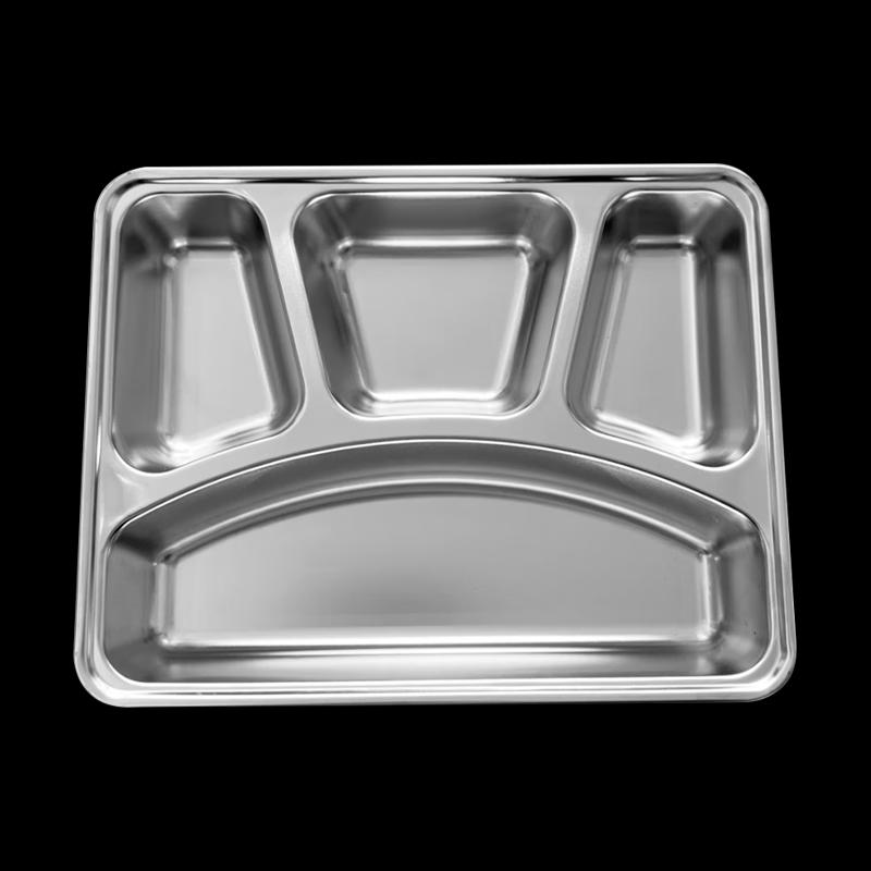 201 Stainless Steel Divided Lunch Tray