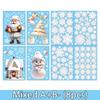Santa Claus Snowman Snowflake Electrostatic Wall Stickers Christmas Glass Window Wall Decals Sticker Home Room Decor Supplies
