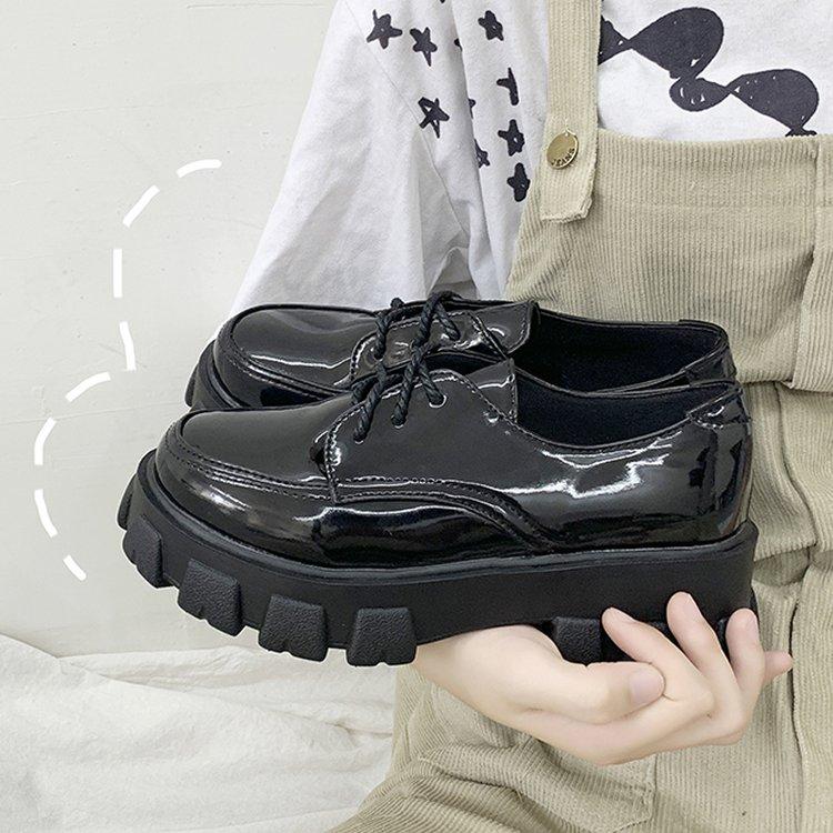 Zapatos de cuero para damas Plataforma Tacón Zapatos de mujer Marca de lujo  De alta calidad Mujeres Oxford Zapatos casuales Para mujer Flats A62-68  comprar a buen precio — entrega gratuita, reseñas