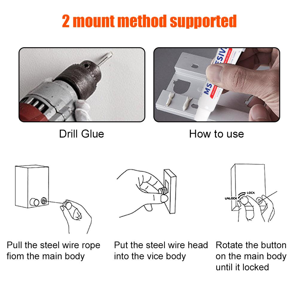 Retractable Clothesline Washing Clothes Hanger Laundry Drying Line Indoor Outdoor Wall-mounted Balcony Invisible Drying Lines 4M Stainless Steel