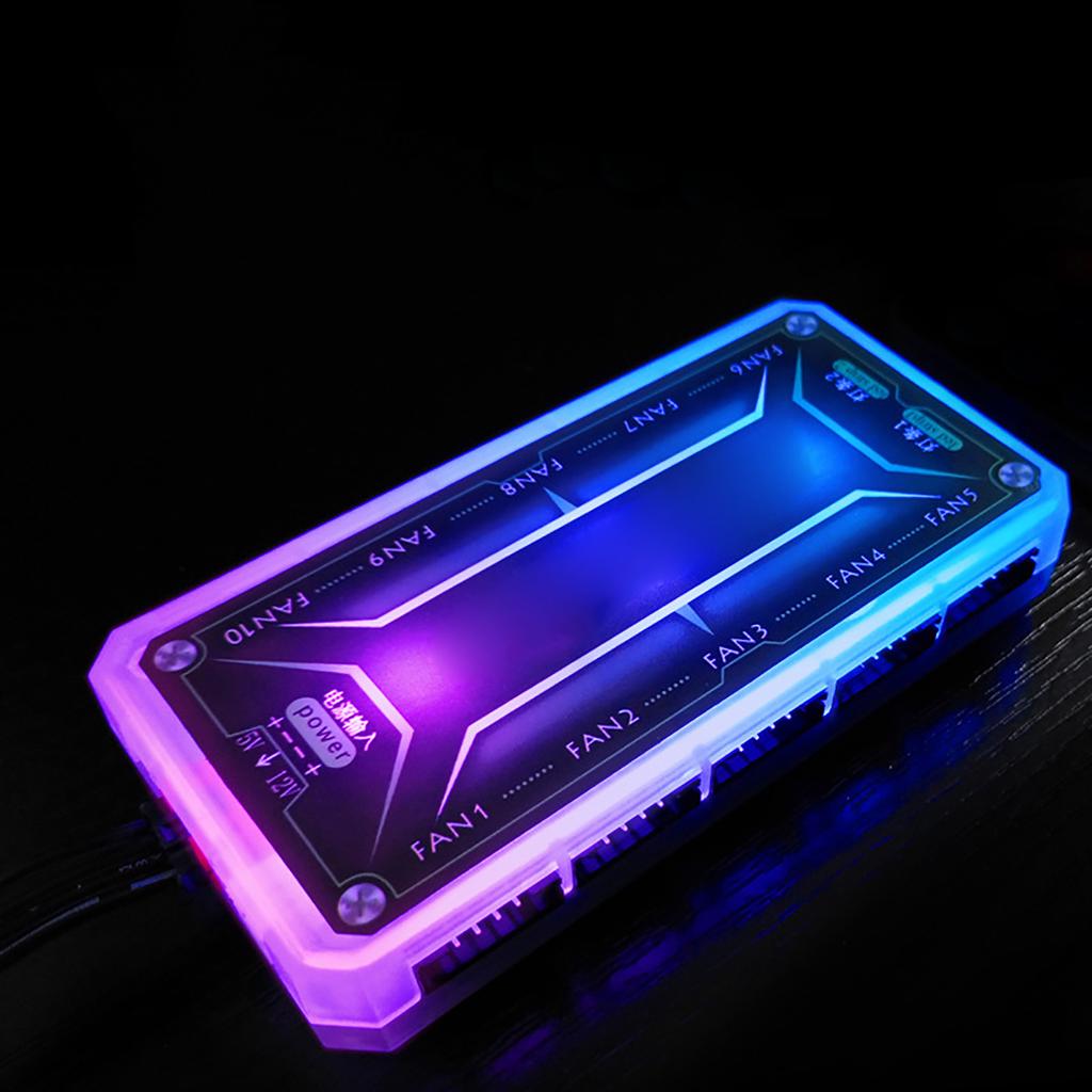 RGB Case Fan Motherboard Controller Strong Penetration Music Sensoring Rhythm ABS RGB Motherboard
