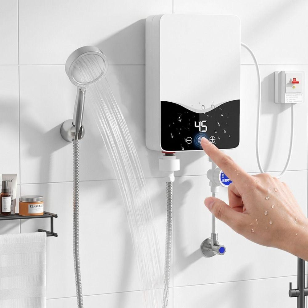Scaldabagno Elettrico Istantaneo Impermeabile Dispositivo Riscaldamento Acqua Riscaldamento Rapido Installazione Bagno