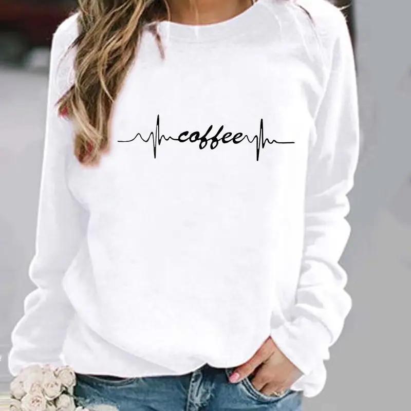 Interesting Printed Patterns in Europe and the United States, Round Neck Hoodies, Street Women's Sweatshirts