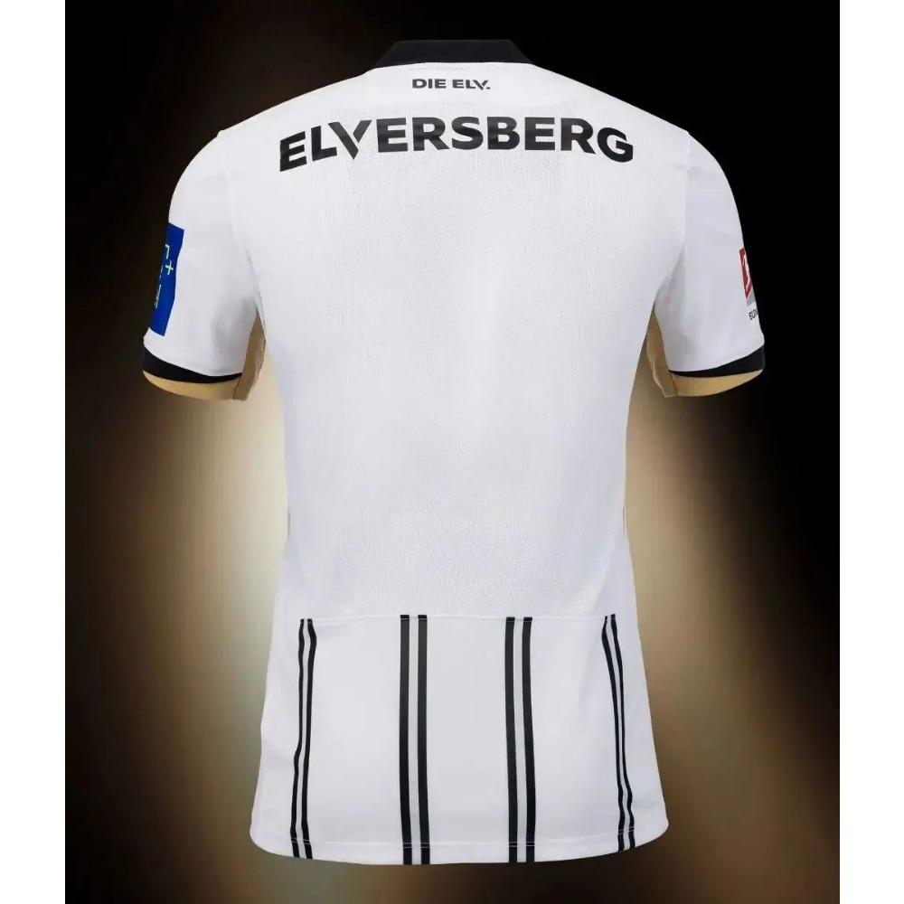 26 Neuer Stil SV Elversberg Heimtrikot Herren Freizeit Locker Schnelltrocknend Atmungsaktiv Sport T-Shirt Fußball Training Unisex Oberteil L