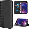 Protective Case - E.F.CONNECTION - for OPPOFind X5 - Black Synthetic Leather - Mosaic Pattern - Stand Function