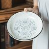 High Value Creative Printing Ceramic Bowl Household Tableware Shallow Bowl Practical Large Bowl Meal Bowl Salad Bowl Pasta Bowl Western Food