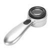 30X Handheld Magnifier LED Lighted Rechargeable Magnifying Glass for Jewelry Calligraphy Inspection 4 Lighting Modes