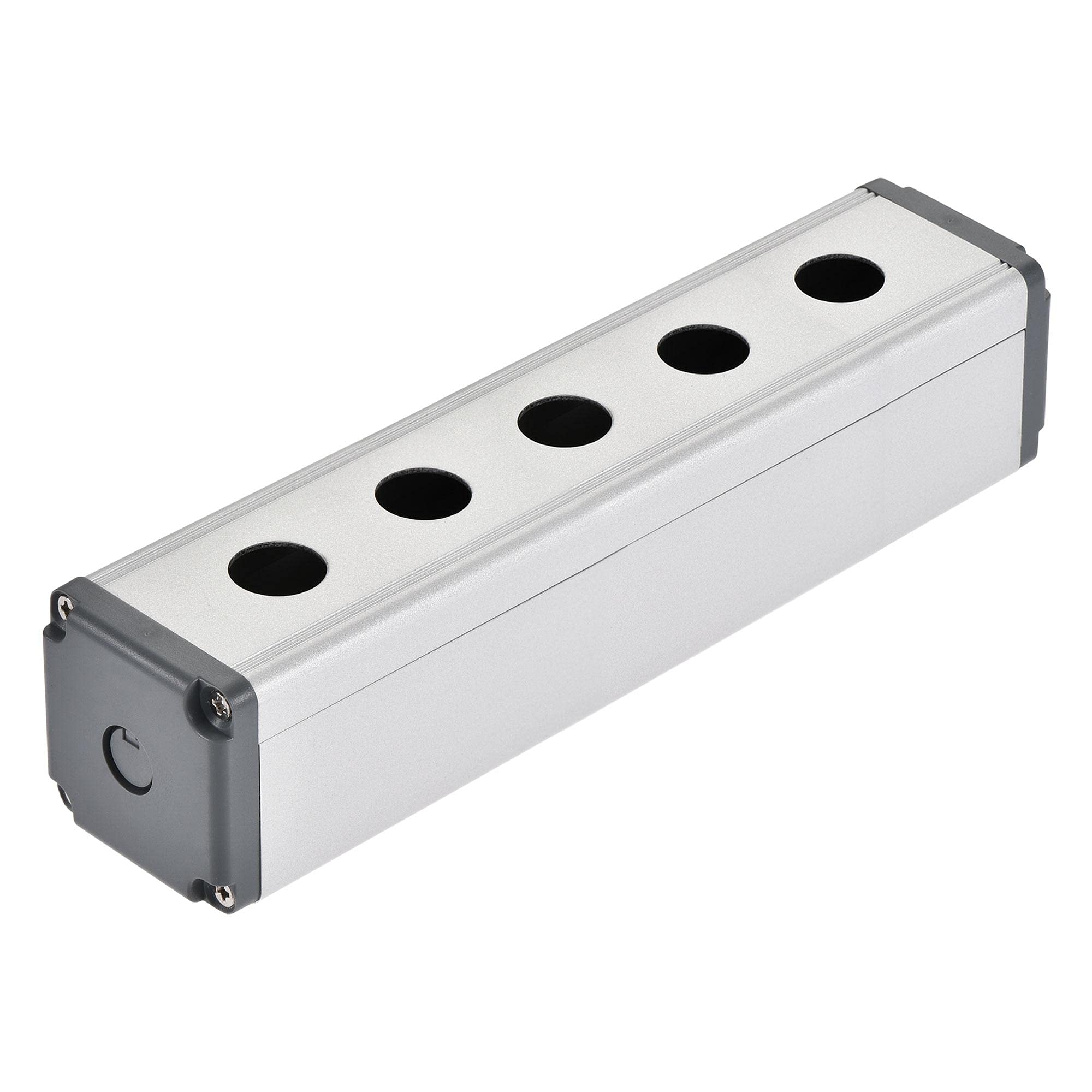 

uxcell Push Button Switch Control Box, Switch Button Station Box, Aluminum, 5 Holes, 16mm, with PG7 Cable Gland
