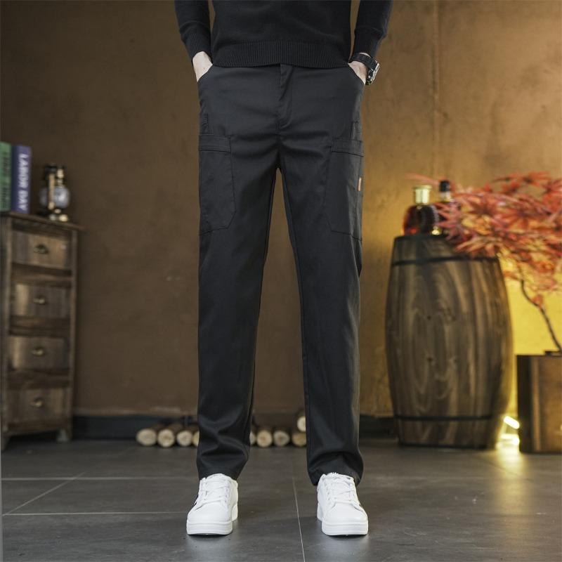 Pants Men's Autumn New Men's Overalls Wear-resistant Versatile Loose Business Casual Pants Anti-wrinkle Straight Men's Pants