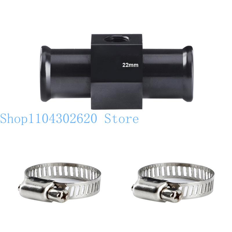 652F 18/20/22/24/28/30/32/34/36/38/40MM Radiator Adaptor Water Temp Gauge Temp Hose Adapter Attachment Hose Clamps