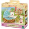 Les jumeaux Lapin Chocolat et poussette double - Sylvanian Families - 5432