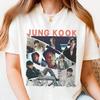 2026 Summer Fashion Tee BTS Jungkook Shirt Kpop Idol Tee Vintage Style Fan Shirt, Jungkook Merch Gift for ARMY, Kpop Fan Idol Concert Music Shirt