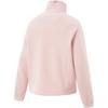 Li-Ning Fitness Series Infrared Warm Anti-Static Stand Collar Casual Loose Fleece Shoulder Dopamine Sweatshirt Women sweatshirt Light-Pink AFDU934-5