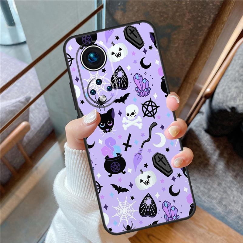 Witches Cat Moon Case For Honor X6a X7a X8a X9a X9b X7 X8 X9 8X 9X Cover For Honor Magic 5 Lite 50 70 90