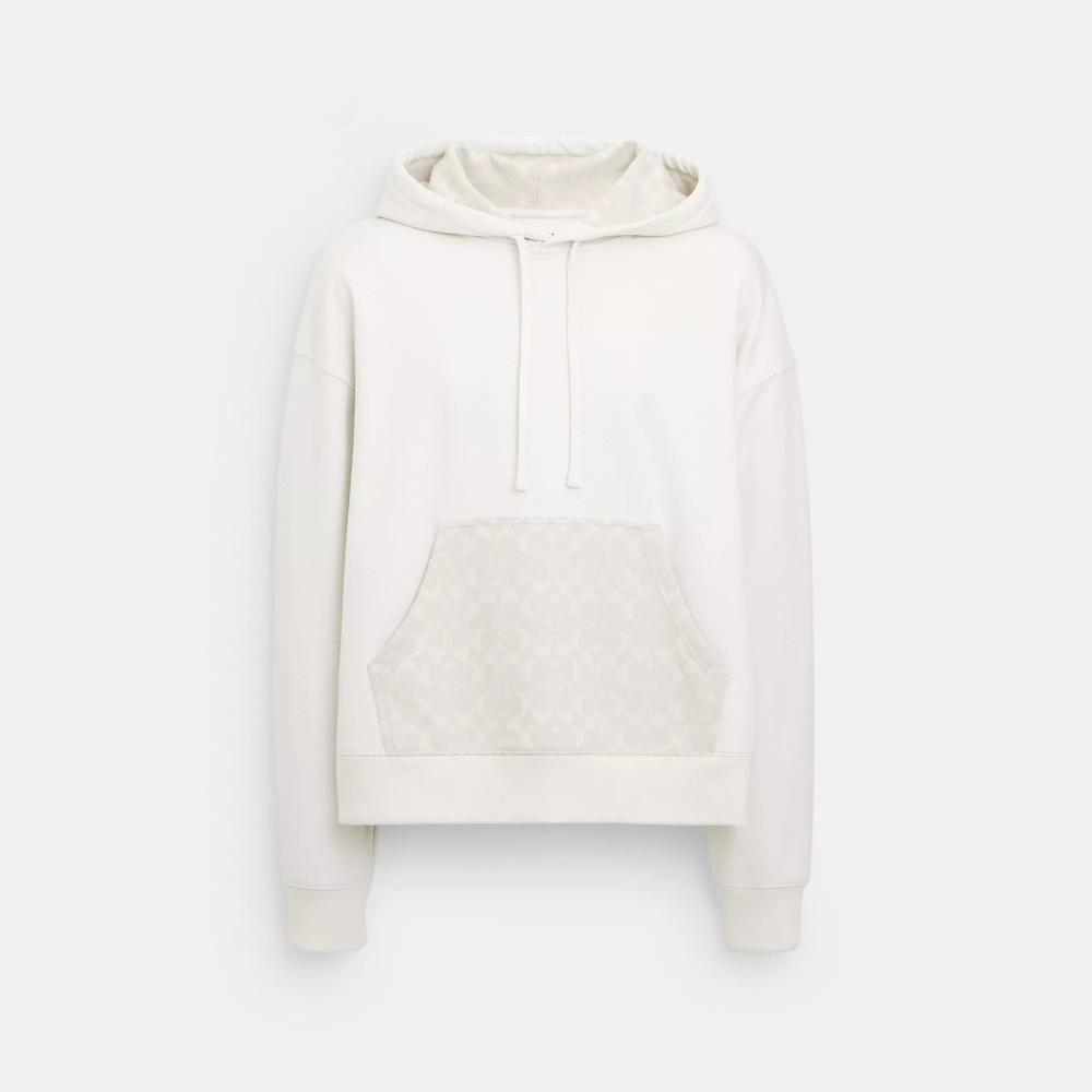 

Худи Coach Tonal Signature белого цвета