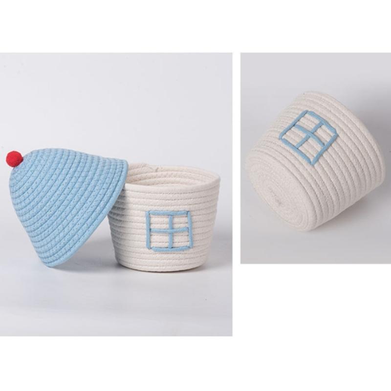 Multipurpose Woven Storage Basket for Home Decoration Organizers Container Ideal for Organizing Clothes Toy and More