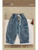 Spring 2025 Cool Multi-Pocket Jeans for Boys - Casual Children's Long Pants
