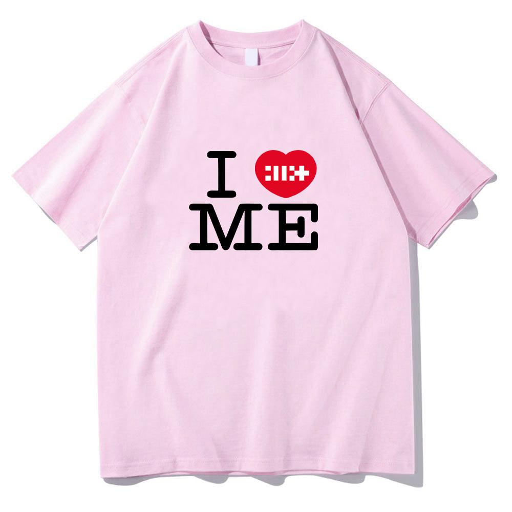 ILLIT I Heart Me T Shirts ILLIT Girl Band T-shirt Summer Cotton Women Men Tee Graphic Printing Fashion Top High Quality Clothes