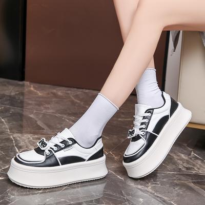 2025 Fashion Heighten Platform Shoes Thick Soles Women Sneakers Outdoor Sport Ladies Elevator Shoes Breathable Casual Trainers